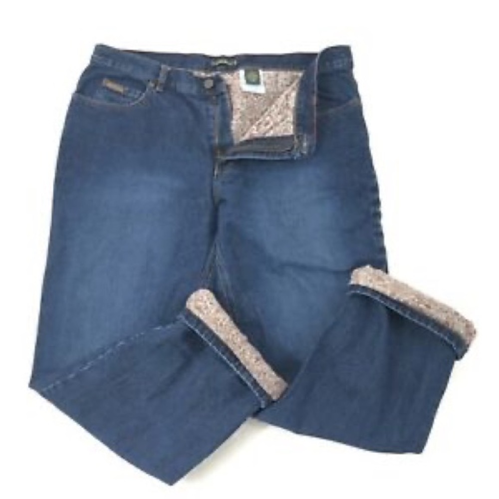 Never Worn Floral Lined Jeans